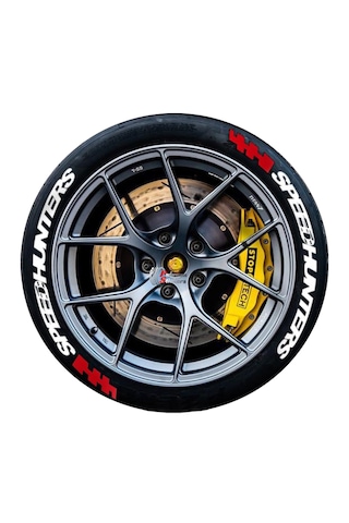 Lastik Yazısı Speedhunters Araç Lastik Stikeri 8adet 31mm Büyük
