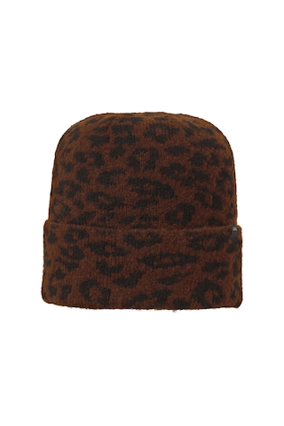 Jack & Jones Kadin Leopar Desenli Örgü Bere - Molly - 12286724 Toasted Coconut