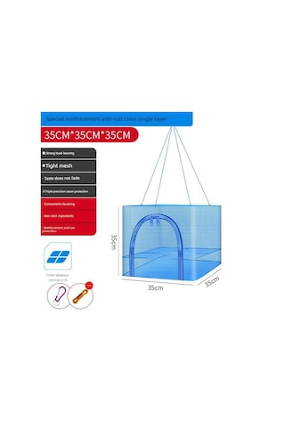 Katlanabilir Sebze Kurutma Filesi - Paslanmaz - 35 35 35 - Tek Katlı Çapraz Um64102-2 Yurt Dışından Çok Renkli