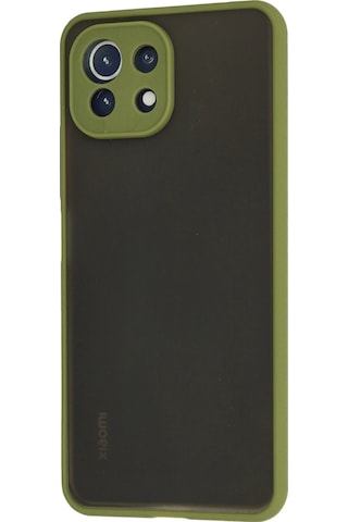 Gld-spt- Newface Xiaomi Mi 11 Lite Kılıf Montreal Silikon Kapak - Açık Yeşil