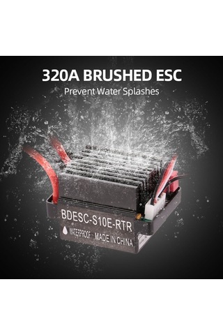 Bloomnest 1:10 Ölçekli Rc Araba/tekne İçin 5v/2a Bec'li 320a 2-3s Fırçalı Esc Hız Kontrol Cihazı
