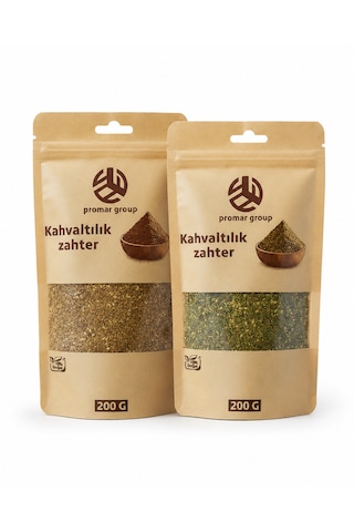 Kahvaltılık Zahter Seti Yeşil Zahter & Halep Kırmızı Zahter 2 X 200 G 400 G