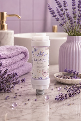 Lavender C Vitaminli Cilt Besleyici Klor Ve Kireç Önleyici Aromatik Duş Filtresi Su Arıtıcı