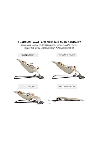 Bebekler İçin Oyuncaklı Üç Kademeli Ana Kucağı