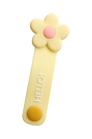 Xiyyadms Güçlü Silikon Kabloluk Düzenleyici - Mini Taşınabilir, Çok Kablolu Uyumlu, Gül Desenli Sarı, Kolay Kullanım,  İdeal