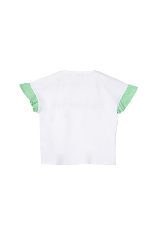 United Colors Of Benetton Kız Çocuk Tshirt Bnt-g21225 Beyaz