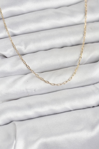 Cm 14k Gold Renk Ataç Zincir Model 60 Cm Kadın Kolye Altın - Beyaz