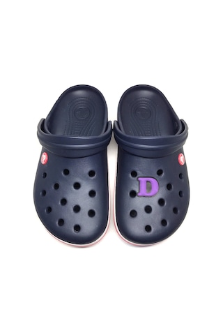 Crocs Terlik Süsü & Renkli Aksesuar Harf Jibbitz Mor