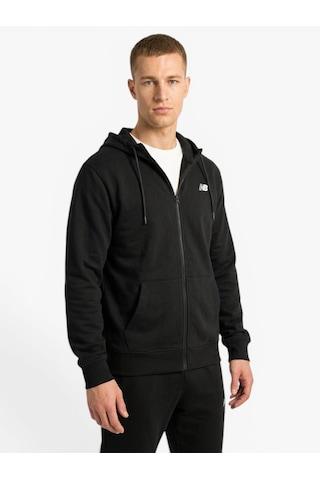 New Balance Nb Lıfestyle Men Full Zıp Erkek Siyah Sweatshirt - Mnj3646