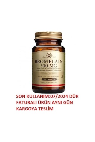 Bromelain 150 Mg 60 Kapsül