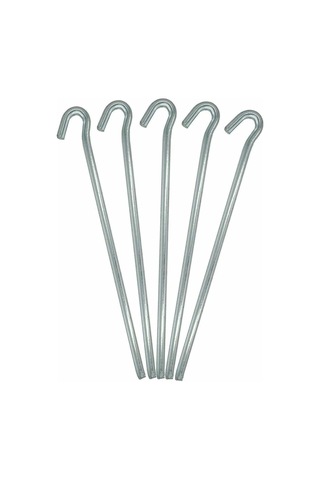 10mm 20 Cm Boy 10 Adet Paslanmaz Kaymaz Kancalı Çadır Branda Kazık Demiri 10 Mm X 20 Cm