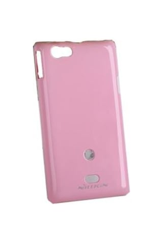 Nillkin Xperia Miro İle Uyumlu Parlak Sert Kauçuk Kılıf Pembe Pembe