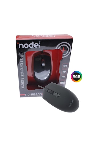 Node Game ND-RB800 Kablolu Rgb Işıklı Optik Mouse
