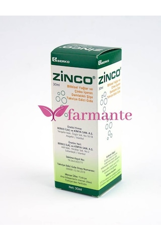 Zinco 30 Ml Gaz Giderici Damla