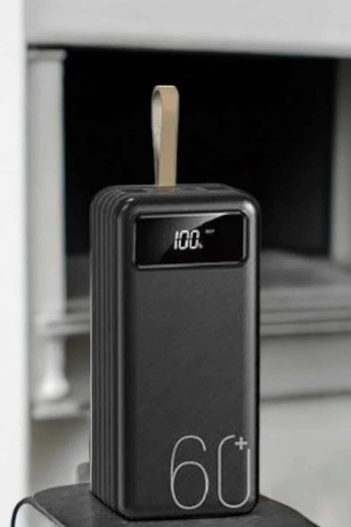 Powerbank 60.000 Mah 4 Portlu Uzun Şarj Süreli Dijital Göstergeli Çok Renkli