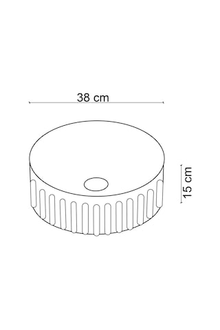 Ey-4715mk Mat Krem Tezgah Üstü Lavabo