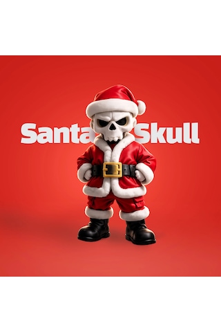 Kuru Kafa Noel Baba Özel Seri Kırmızı Özel Seri Koleksiyon Ürünü Oyuncak Figür