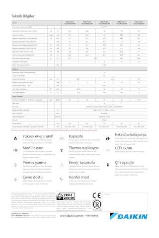 Daikin D2CPX042 Vz 42 Kw Tam Yoğuşmalı Kombi
