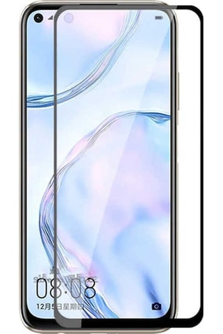 Huawei P40 Lite E 5D Tam Kaplayan Ekran Koruyucu Kırılmaz Cam (544790001)