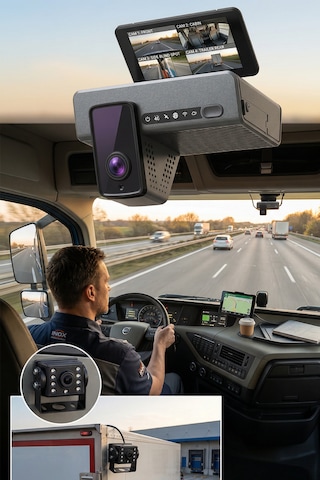 Inox X610 4g Gps 4 Kanallı Araç İçi Ve Dışı Kamera Uzaktan Canlı İzleme Filo Takip Sistemi