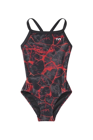 Tyr Durafast Elite Kadın - Kız Diamondfit Yüzücü Mayo - Synapse Kırmızı