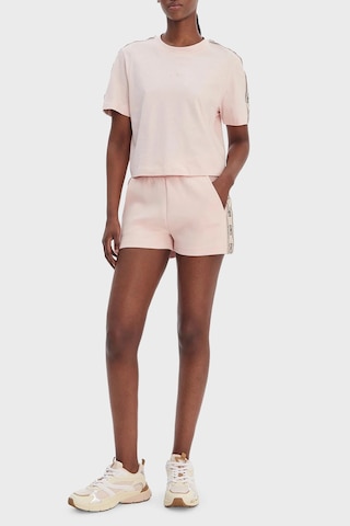 Guess Bayan T Shirt V3rı08 I3z14 G67b Pembe Pembe