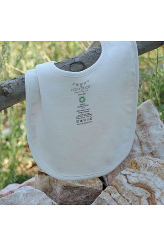 Naturaborn GOTS Organik Sertifikalı Bebek Mama Önlüğü Mavi