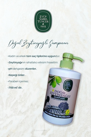 Eyüp Sabri Tuncer Doğal Zeytinyağlı Şampuan 11 Al 10 Öde 700 Ml Ve Pamuk