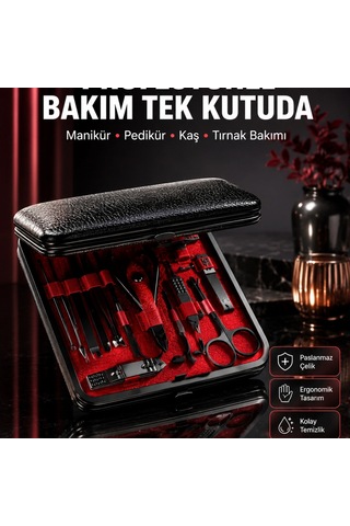 Siyah Kaymaz Teknolojili El Ve Ayak Bakım Seti Yeni Nesil