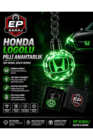 Honda Logolu Pilli Led Anahtarlık Işık Sende, Şıklık Sende