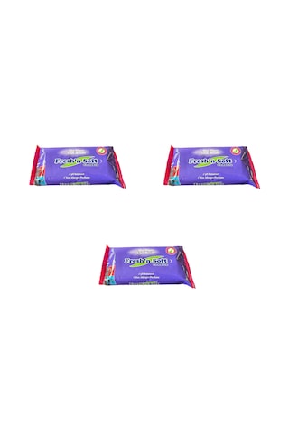 Fresh'n Soft Islak Cep Mendil - Alkolsüz Ve Ph Dengelenmiş - Çiçeksi Kokular - 15 Adetlik 3 Paket