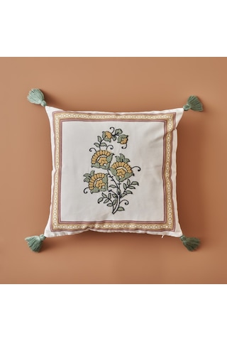 Bella Maison %100 Pamuk Indian Dream Nakışlı Kırlent Kılıfı 43 x 43 CM Çok Renkli