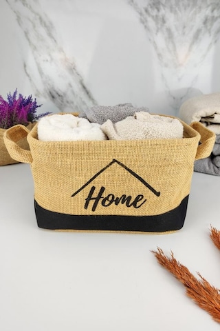 Digithome Hasır Çok Amaçlı Düzenleyici Organizer Mini Dikdörtgen Sepet Siyah - Cly-j1006 C1-1-121