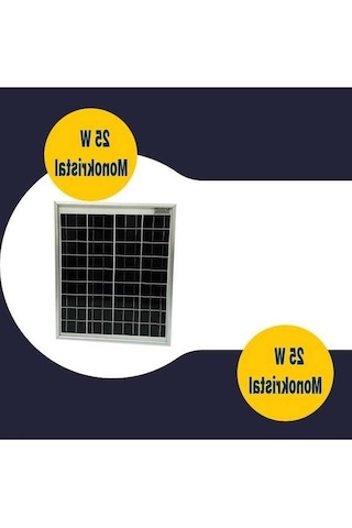 Pazly 25w 36 Hücre 12v Monokristal Güneş Paneli - Yüksek Verimli Solar Panel