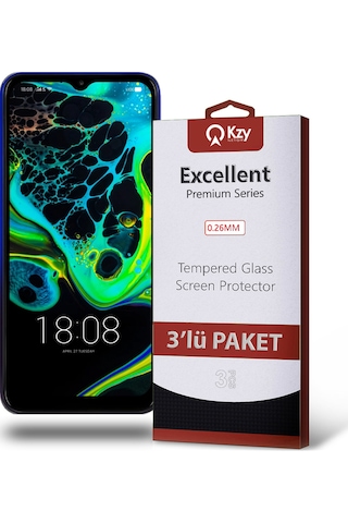 Reeder P13 Blue Max Pro 2021 ile Uyumlu Kırılmaz Cam Ekran Koruyucu Ekonomik 3'lü Paket