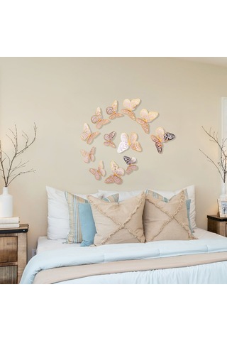 Monyee Altın 3d Kelebek Duvar Sticker, Ev Dekorasyonu, Mutfak/oda Dıy Dekor, Parlak Kağıt Materyal,立体 Tasarım Altın