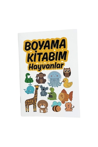 Hayvanlar Temalı Boyama Kitabı 210x145 Mm