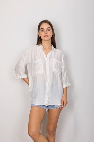 Cepli Salaş Gömlek T1010 Beyaz