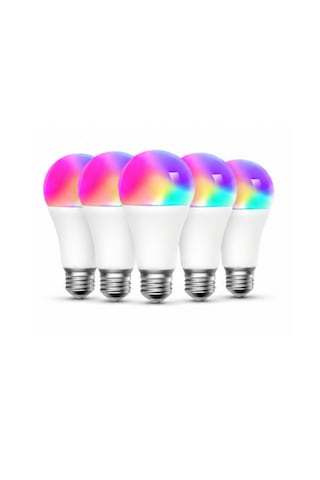 Meross Akıllı Rgb Ampül 810l/9w Msl120 Apple Homekit Destekli 5'li Paket Çok Renkli