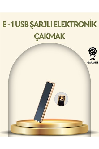 Usb Şarjlı Alevsiz Elektronik Çakmak Rüzgara Dayanıklı, Gazsız, Güvenli Kullanım - Lisinya Ahşap