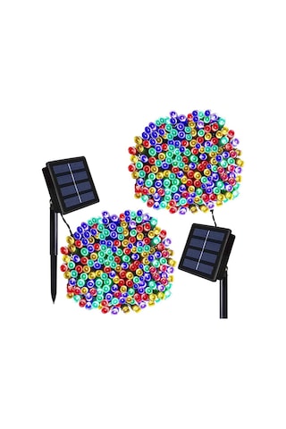 Solar Güneş Enerjili Dış Bahçe 8 Modlu 10 Metre Rgb 120 Led Dekoratif Aydınlatma
