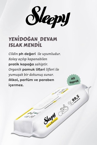 Sleepy 3'lü Yenidoğan Hassas Bakım Seti Ve Rosıe