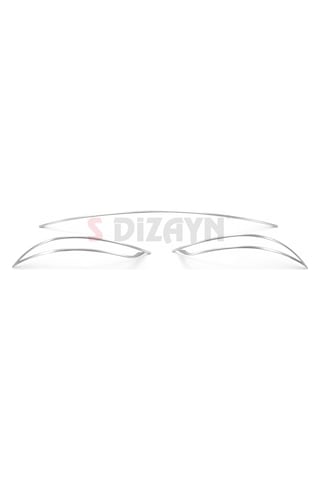 S-dizayn Fiat Egea Sd Krom Arka Tampon Difüzör Çıtası 3 Prç. 2015-2020 Mat Krom