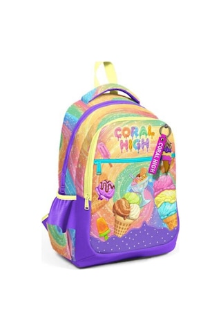 Coral High Kids Milka Dondurma Desenli 3 Lü Okul Çanta Seti Set33254 Çok Renkli