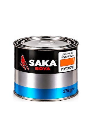 Saka Boya Lüks Parlak Sentetik Boya Portakal 375 Gr
