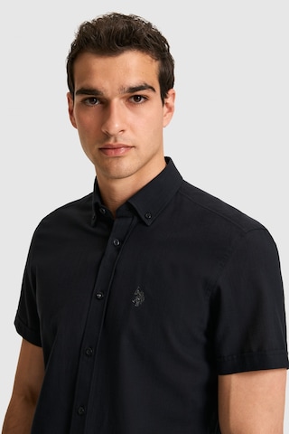 U.S. Polo Assn. U.s. Polo Assn. Erkek Siyah Gömlek Kısa Kollu 50324727-vr046