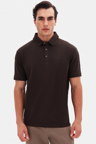 D's Damat Ds Damat Regular Fit Kahverengi Pike Dokulu T-shirt 4hc146551001m 201