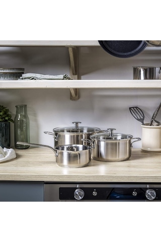 Kitchenaid Çelik Tencere Seti 20-24 Cm Tencere & 16 Cm Sosluk Diğer