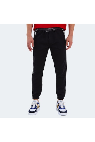 Slazenger PARTNER Erkek Cepli Dar Paça Siyah Eşofman Altı