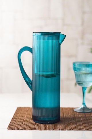 Arkilik Barok 1,5 L Aquamarin Sürahi -Buzdolabı Kapak Rafına Sığar